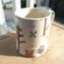 Tankard Mug In Secret Woodland Animals Patchwork Design, thumbnail 8 of 8