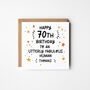 Utterly Fabulous X Personalised 70th Birthday Card You Choose, thumbnail 2 of 2