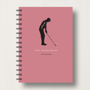 Personalised Golf Lover's Journal Or Notebook, 7 of 10