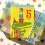 Mini Crocodile 5th Birthday Card, thumbnail 4 of 4