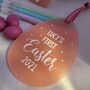 Personalised 'My First Easter' Egg Decoration Lemon, thumbnail 5 of 9