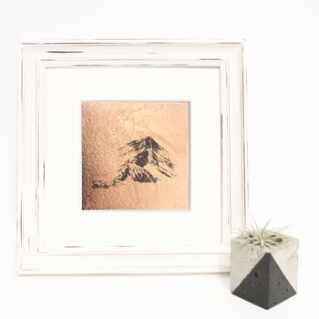 'Lake District Mountains' Copper Leaf Silkscreen Print, 4 of 12