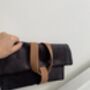 Minimalistic Clutch, Envelope Bag, Minimalist Purse, Grey Pouch, thumbnail 3 of 4