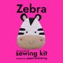 Zebra Felt Decoration Sewing Kit, thumbnail 1 of 5