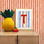 Red And White Stripe Wallpaper, thumbnail 1 of 2