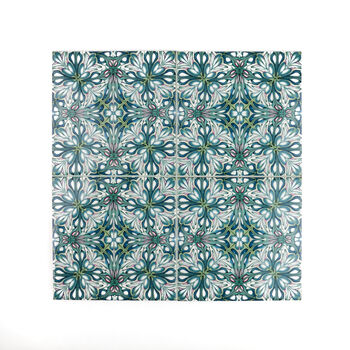 'Flourishing Garden' Handprinted Ceramic Tile, 5 of 9