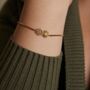 Custom Birth Month Flower Bracelet, thumbnail 3 of 6