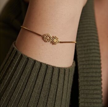 Custom Birth Month Flower Bracelet, 3 of 6