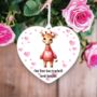 Personalised Giraffe Love Decoration, thumbnail 1 of 2