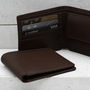 Luxury Italian Leather Personalised Billfold Wallet, thumbnail 5 of 6
