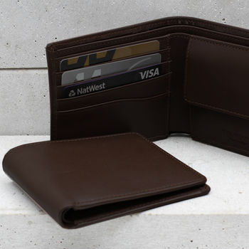 Luxury Italian Leather Personalised Billfold Wallet, 5 of 7