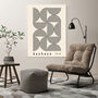 Bauhaus Mid Century Black And White Art Print, thumbnail 2 of 3