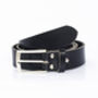 Handmade Black Leather Belt Men's English Leather 35mm Wide, thumbnail 10 of 10