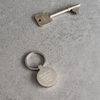 Personalised Keyring For Dad Key To Happiness, 3 of 4