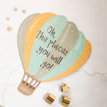 Personalised Balloon Nursery Sign, Hot Air Balloon, 3 of 7