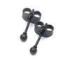 Black Stud Earrings | Stainless Steel Studs, thumbnail 4 of 10
