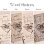 Personalised Wooden Wedding Card 'Tied The Knot', thumbnail 4 of 8