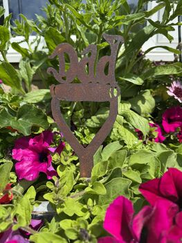 Present For Dad Great Gift For Him Dad On A Spade , Remembrance , Sign , Ornament , Decoration, 6 of 7