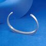 Silver Open Cuff Bangle, Engraved Bracelets For Men And Women, thumbnail 5 of 10