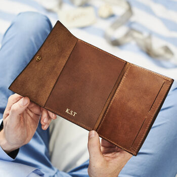 Personalised Luxe Leather Passport Holder, 11 of 12
