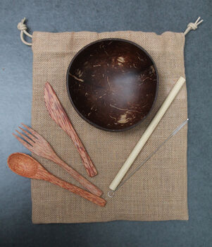 Eco Friendly Coconut Bowl Gift Sets, 5 of 8