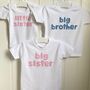 Three / Four Siblings Appliqued Tshirt And Babygrow Set, thumbnail 2 of 8