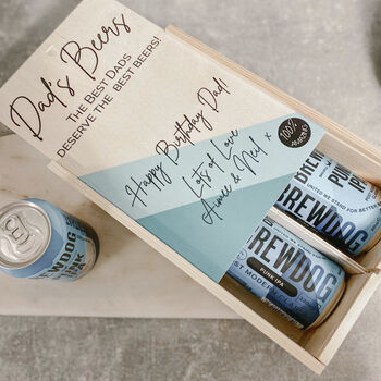 Personalised Wooden Beer Gift Box, 3 of 3