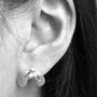 Sterling Silver Mistletoe Earrings, thumbnail 10 of 11