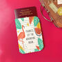 Personalised Passport Holder Tropical Flamingo, thumbnail 2 of 5