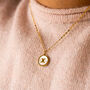 Gold Plated Mother Of Pearl Zodiac Necklace, thumbnail 5 of 8