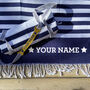 Personalised Towel And Carrier Strap, Sustainable Gift, thumbnail 1 of 8