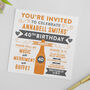 Personalised Birthday Or Wedding Party Invite, thumbnail 1 of 4