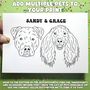 Custom Staffie Terrier Outline Print For Staffie Gift, thumbnail 2 of 8