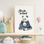 You Are So Loved Panda Nursery Print, thumbnail 5 of 5