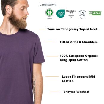 Abstract Vinyl Record T Shirt – Music Lover Gift For Men | Organic Cotton, 5 of 9