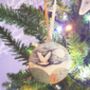 'Snowy Owl' Tree Decoration, thumbnail 3 of 3