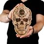 Handcrafted Magnetic Skull Wall Mounted Bottle Opener, thumbnail 7 of 10