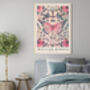 William Morris Pink Pastel Butterfly Art Print, thumbnail 3 of 3