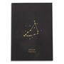 Zodiac Star Sign Personalised Notebook, thumbnail 7 of 9
