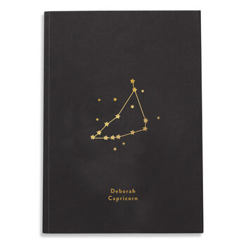 Zodiac Star Sign Personalised Notebook, 7 of 9