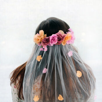 Hen Party Bride To Be Floral Veil, 2 of 6