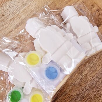 Paint Your Own Brick Man Craft Kit Party Favours, 2 of 5