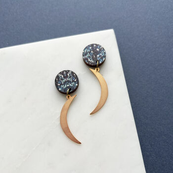 Moon And Star Earrings, 6 of 7