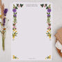 A4 Personalised Letter Writing Paper Meadow Flowers, thumbnail 1 of 5