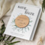 Wedding Save The Date Eucalyptus Cards Magnets, thumbnail 8 of 9
