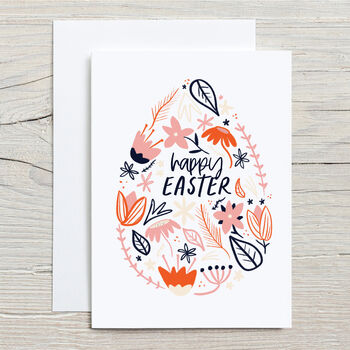 Floral Easter Egg Card, 2 of 2