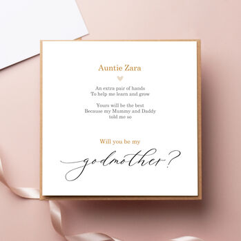 Will You Be My Godfather Poem Card, 2 of 3