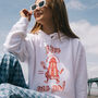 Pier We Go Women's Slogan Hoodie With Funfair Graphic, thumbnail 2 of 4