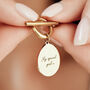 Personalised T Bar Necklace Gold Or Silver, thumbnail 1 of 8