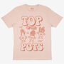 Top Of The Pots Unisex Festival T Shirt, thumbnail 3 of 3